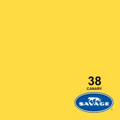 Fondo papel Savage 1,35m x 11m (53" x 36') - 38 Canary - Amarillo Canario