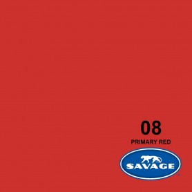 Fondo papel Savage 1,35m x 11m (53" x 36') - 8 Primary Red - Rojo primario