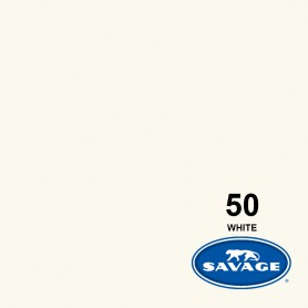 Fondo papel Savage 1,35m x 11m (53" x 36') - 50 White - Blanco