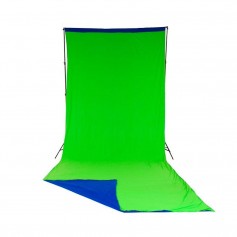 Manfrotto Chromakey - fondo cortina tela reversible 3m x 7m (10' x 24') Azul / Verde